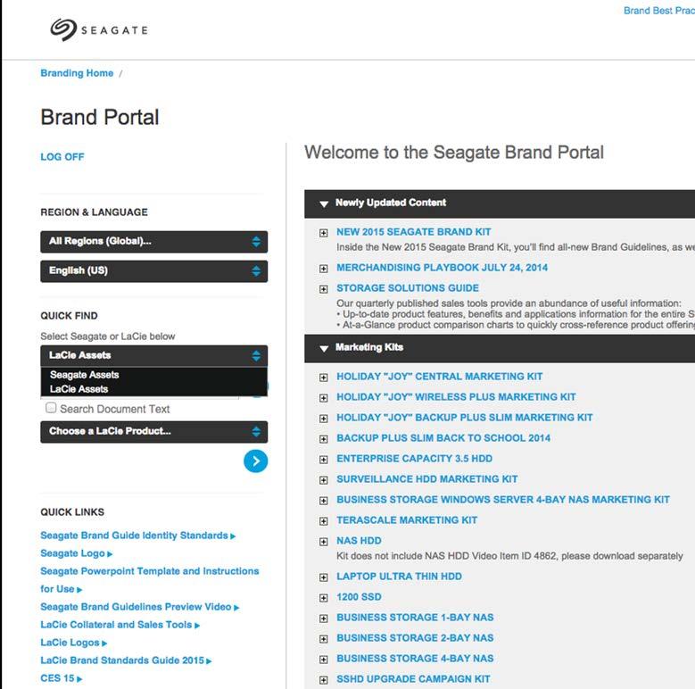 LaCie Sales Tools Beschikbaar op de Seagate Brand Portal: https://branding.seagate.com/index.