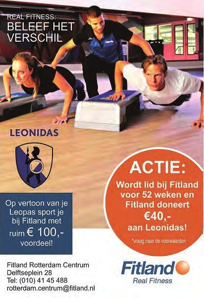 Fitland nieuwe sponsor van Leonidas De Fitland-groep is een keten met hotels, wellnessresorts, restaurants en fitnesscentra en is er trots op sponsor te zijn van Leonidas.