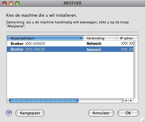 Drloos netwerk Mintosh De rivers en softwre instlleren (M OS X 10.5.8-10.7.x) 23 Voort u instlleert Kies Drloze netwerkverining en klik vervolgens op Volgene. Volg e instruties in het sherm.
