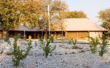 Okaukuejo Camp ***(*) Ligging: op 17km voorbij de zuidelijke Andersson Poort, ingang van Etosha Nationaal Park, ligt dit kamp, beroemd voor zijn verlichte waterplaats met heel wat wild.