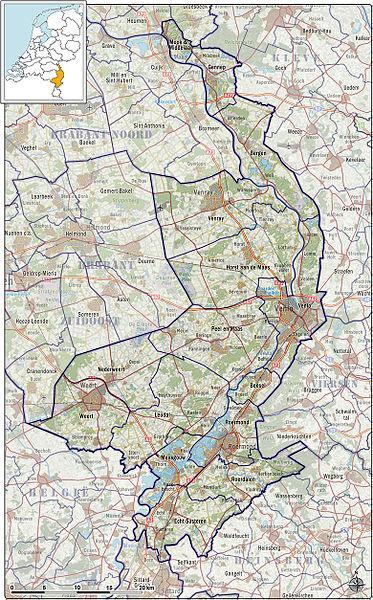 3.4 Transitieregio Het projectgebied omvat de Veiligheidsregio Limburg Noord, exclusief de gemeente Mook en Middelaar.