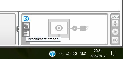 EV3 brick verbinden via bluetooth. 1) Alvorens de LEGO software op te starten kijk je het best of bluetooth op je PC is geactiveerd.