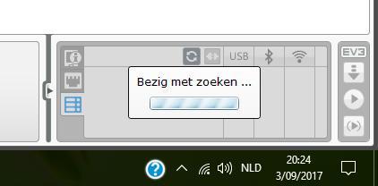 2) Na het opstarten van de software start je een project, vanuit het project is het eenvoudig om de bluetoothverbinding tot stand te brengen en dit als volgt : a.