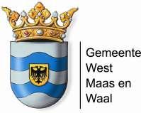 Vastgesteld door de raad van de gemeente West Maas en Waal In werking