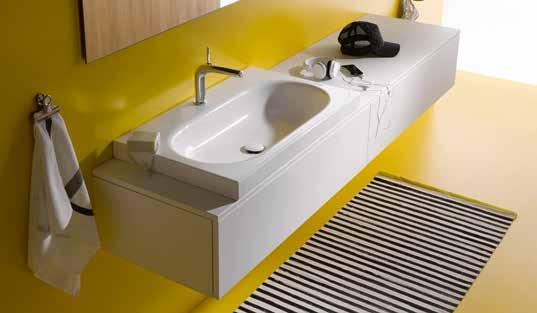 Moderne lijn, comfortabele vorm BETTECOMODO Design: Tesseraux + Partner De designlijn voor iedereen, die wastafel en badkuip ook als vormgevende elementen zien als een eenheid, die een voel- en