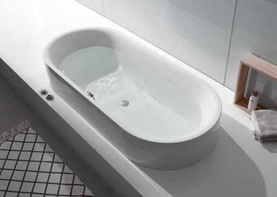 Ovaal bijzonder veelzijdig BETTELUX OVAL HIGHLINE Design: Tesseraux + Partner De badkuip Highline nodigt uit tot creatief omgaan met materiaal en ruimte, en opent als oplossing op een verhoging