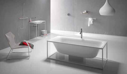 De concentratie op het wezenlijke leidt rechtstreeks naar nieuwe ideeën BETTELUX SHAPE Design: Tesseraux + Partner Een nieuwe generatie vrijstaande badkuipen en wastafels die gedragen wordt door een