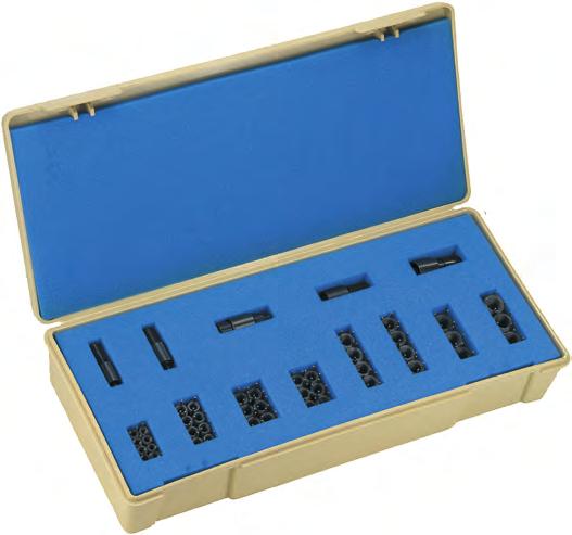 K0653 Reparatieset Schroefdraadinsert staal. Gepassiveerd. K0653.01 e reparatieset maakt het hergebruiken resp. de reparatie van beschadigde, uitgescheurde en ingevreten draadgaten mogelijk.