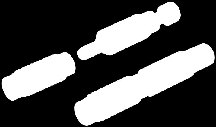 Verbinding met inwendig schroefdraad schroefdraad rechts). e verbinding heeft een zelfsnijdend schroefdraad.