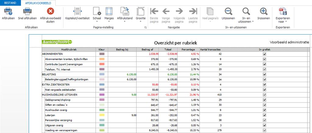 3 Back-up BankingTools adviseert om regelmatig een back-up van uw administratie te maken zodat uw data weer teruggezet kan worden na bijvoorbeeld een computercrash.