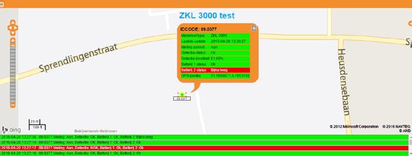 8. MTINFO 3000 Selecteer Opslaan (Vrijgave) Het project is opgeslagen en vrijgegeven. U kunt nu de realtime status van de ZKL 3000 inzien.