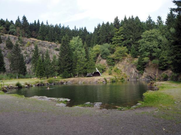 Maar natuurlijk is de Spitterfall wel een mooie waterval en het plekje hier midden in de bossen is prachtig.