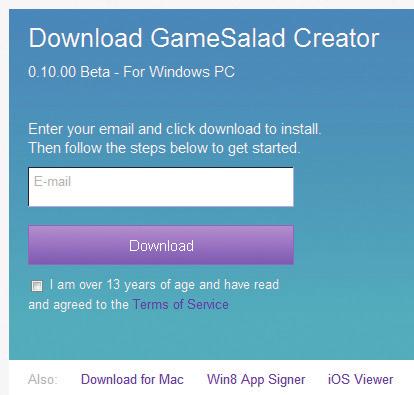 GameSalad Creator.