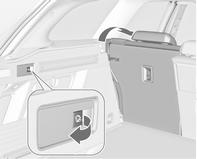Opbergen 87 Rugleuning elektrisch neerklappen Bij auto's met een elektrisch inklapbare rugleuning kunnen de zitplaatsen achterin ook via de bagageruimte worden ingeklapt.