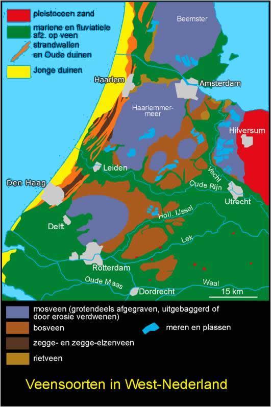 Waarom en hoe zou het toen een meer geworden zijn? Geen idee? Zoek dan in www.geologievannederland.nl TIP: zoek naar veen en kies de eerste bron die je vindt.