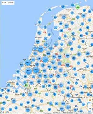 Prognoses oplaadpalen NL 2017 25.000 (semi)publieke laadpalen, ruim 600 snelladers.