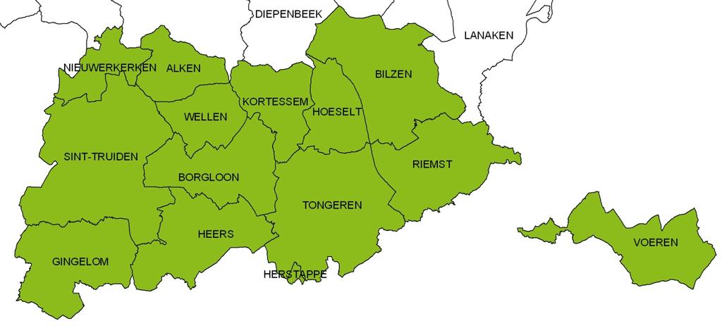 Zuid-Limburg Alken Bilzen Borgloon Gingelom Heers Herstappe