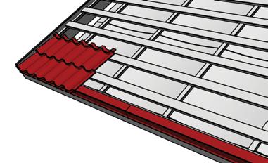 Voordat u met het plaatsen van de elementen begint, berekent u in twee stappen eerst het precieze beginpunt van de eerste plaat aan de hand van de formule in hieronder.