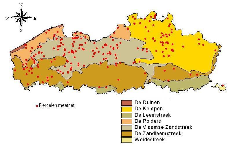 Overzicht vn de percelen 216 percelen Overzicht vn de metingen Stndrdgrondontleding(1-mlig,VJ 212) lgemene bodemvruchtbrheid- fosfortoestnd N-index(voorjrsstl -9 cm) met dvies Diepe bodemstl