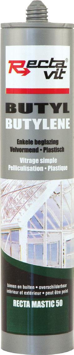 Tips & Kenmerken Enkele beglazing Goed hechtvermogen op alle gangbare, poreuze en in de bouw Zeer hoge blijvende plasticiteit: kan diverse