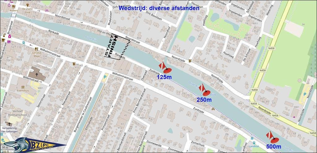 Overige afstanden Net als voorheen worden alle overige wedstrijden over verschillende afstanden gehouden ter hoogte van van den Oudenrijn aan de Rijnkade.