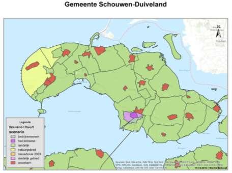 Afbeelding 2 gebiedsindeling Schouwen-Duiveland Schouwen-Duiveland kent een overwegend landelijke karakteristiek met als bijzonderheden de historische binnenstad in Zierikzee en aan de westkant van