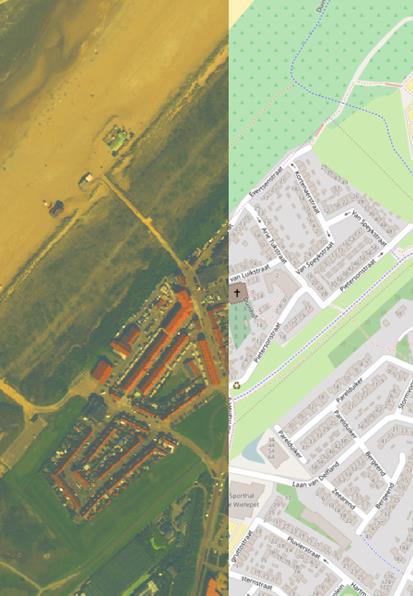 Figuur 5, Illustratie van het satellietbeeld over open streetmap.