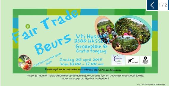 VTI Ursulinen organiseerde eerste Fair Trade beurs Hasselt -