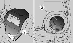 Ignition switch positions LOCK: the steering is locked; the engine cannot be started. The key cannot be extracted. OFF: the engine cannot be started. The key can be extracted.