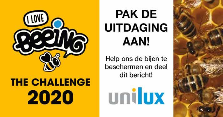 Sponsoring SPONSORING Als horren specialist steunt Unilux het project I love Beeing. Dit is een Nederlands initiatief om wereldwijd het aantal bijen toe te laten nemen.