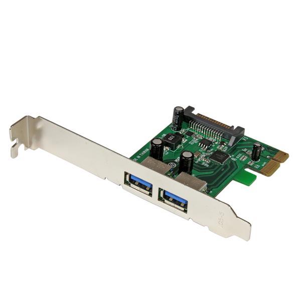 2-poorts PCI Express (PCIe) SuperSpeed USB 3.0- kaartadapter met UASP - SATA-voeding Product ID: PEXUSB3S24 Met de PEXUSB3S24 2-poorts PCI Express USB 3.0-kaart kunt u twee USB 3.