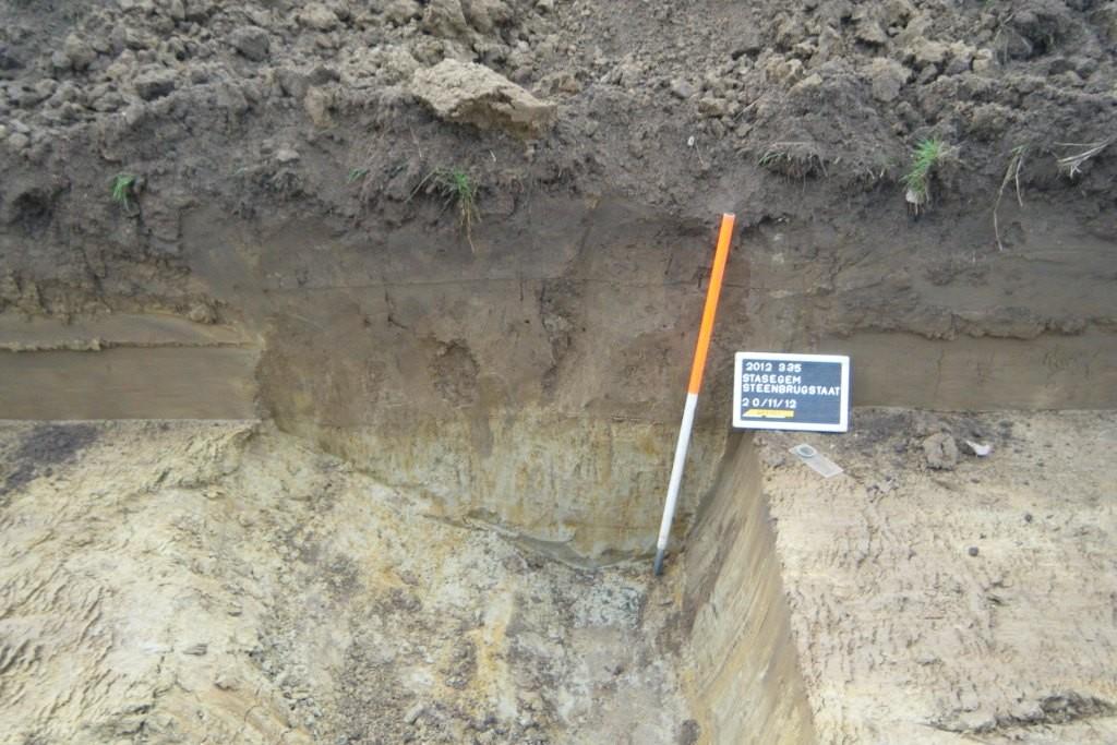 In de noordelijke zone bestaat de bodemopbouw uit een dikke A-horizont of ploeglaag, met een dikte van 40 tot 60 cm. Daaronder bevond zich een oudere ploeglaag, die sterk varieerde in dikte.