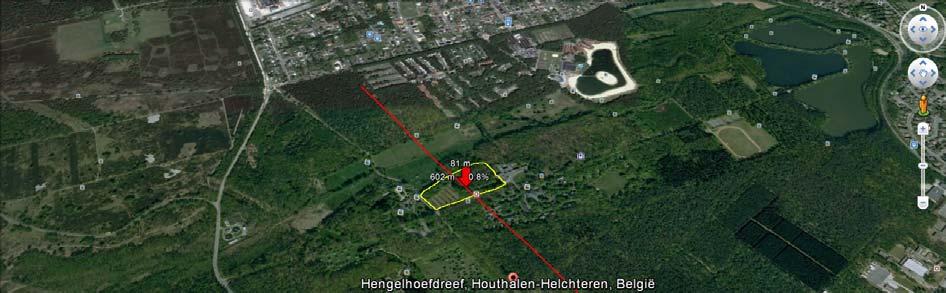 Het archeologisch booronderzoek aan de Hengelhoefdreef te Houthalen Helchteren 1.3 Fysiografie 1.3.1 Lokale topografie en hydrografie Het onderzoeksgebied ligt op een hoogte tussen 80 en 82 m TAW.