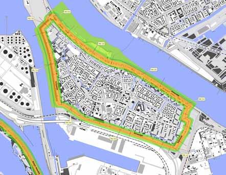 Waterschap Hollandse Delta Het dorp Rozenburg is een lager gelegen enclave in het havengebied, die geheel wordt omgeven door een primaire waterkering.