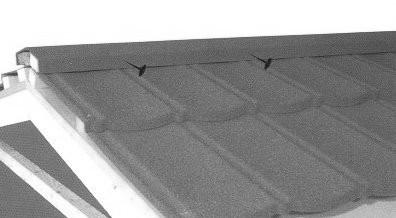 De hoogte van de noklat of ruiter is afhankelijk van de dakhelling zodat de nok strak op de elementen rust en een mooie lijn heeft met het