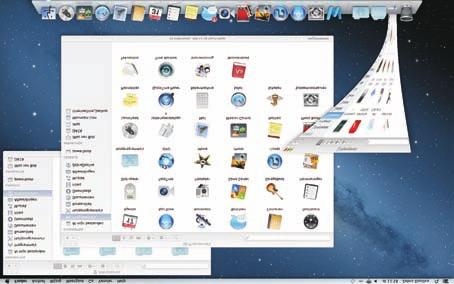Afbeelding 01.12 De vensterknoppen treft u aan in alle programma s van Mac OS X. Met minimaliseren kunt u een scherm tijdelijk in het dock opbergen.