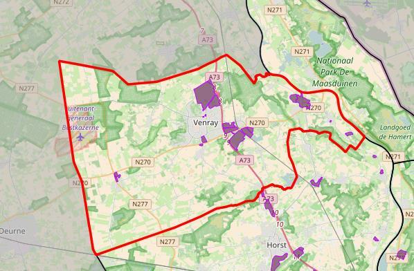 Als één van de weinige gemeenten in Noord-Limburg kent Venray de komende jaren geen bevolkingskrimp,