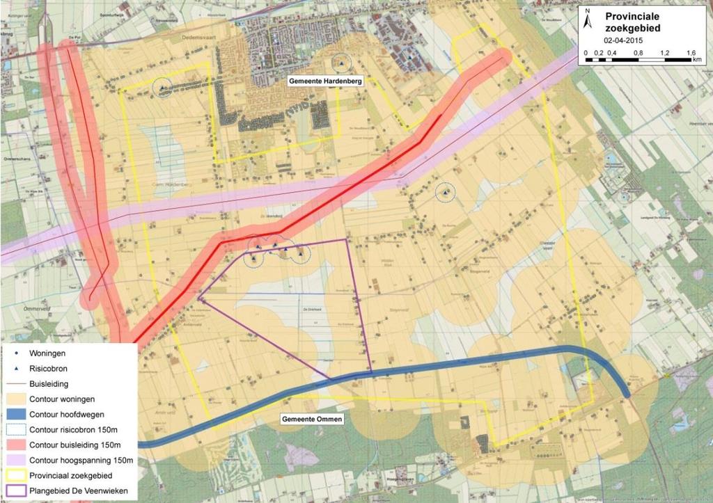 23 Op de belemmeringenkaart wordt verder rekening gehouden met een afstand van 50 meter tot aan rijkswegen op basis van de beleidsregel van Rijkswaterstaat 13.