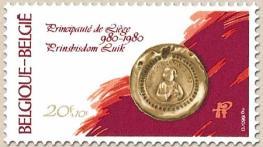 1990 - Millenium van het Prinsbisdom Luik: (980-) : uit blok 56 Uitgiftedatum: 13/09/ folder Nr.