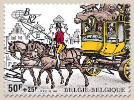 2077 - Belgica 82. Postkoets - Blok 59.
