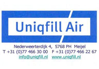 Dimensioneringsplan alleen geldig in combinatie met een Uniqfill Air luchtwasser. Dimensioneringsplan Lamellenfilter Uniqfill Air BV