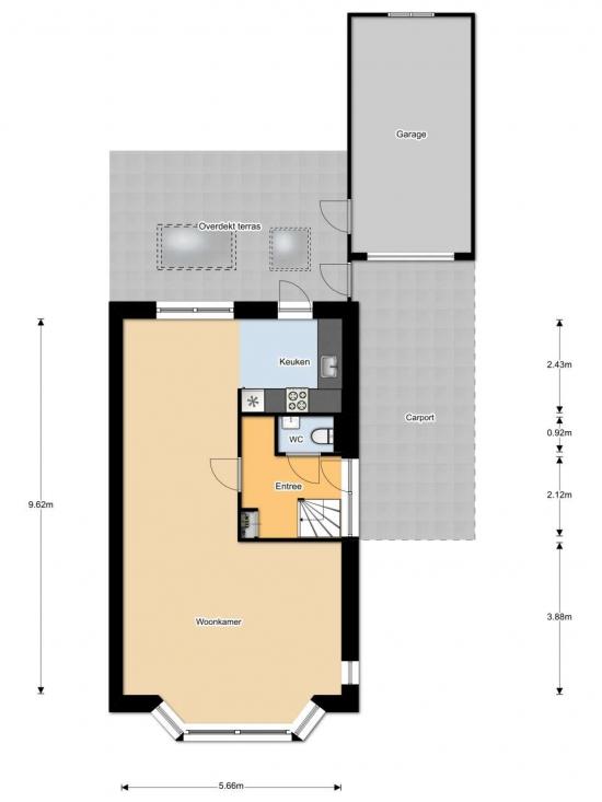 Plattegrond Kleieslaan 7