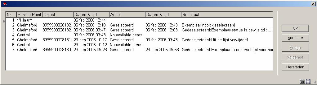 Type reservering: Normaal (alle exemplaren van de titel kunnen de reservering honoreren) of exemplaar (één specifiek exemplaar kan de reservering honoreren).