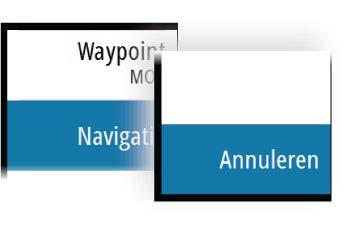 Ú Notitie: De vraag of u de stuurautomaat in de navigatiemodus wilt zetten, wordt niet weergegeven als het boottype is ingesteld op Zeilboot in het dialoogvenster Stuurautomaat in bedrijf stellen.