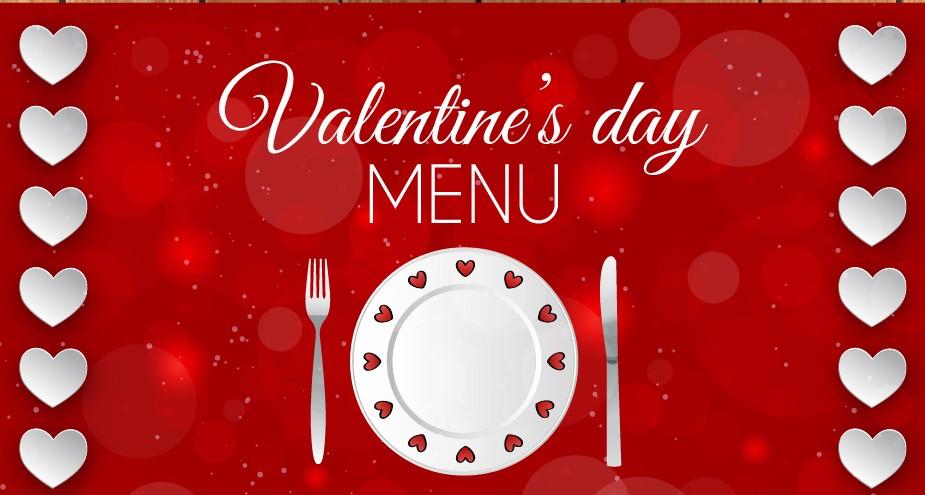 FIJNE VALENTIJNSDAG Ons Valentijnsmenu bestaat uit een geweldige selectie van gerechten die onze Chef speciaal voor u uitgekozen heeft, zodat uw mooie momenten nog gedenkwaardiger zullen zijn.