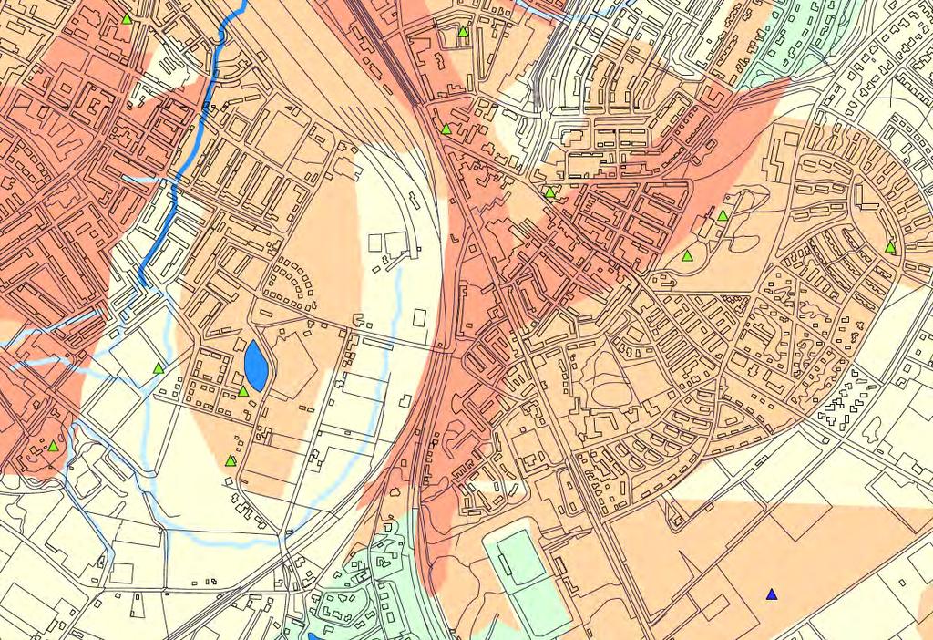 N Afbeelding 4: Detail beleidskaart gemeente Venlo, het plangebied ligt in een zone met een hoge archeologische verwachting (binnen rood kader). 2.1.