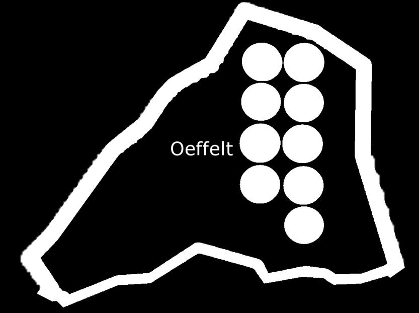 Door deze ligging zijn op het gemeentelijke en het regionale niveau voor Oeffelt relatief veel voorzieningen aanwezig.