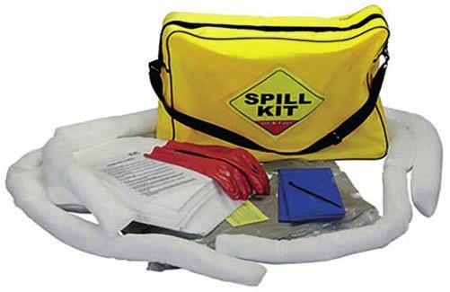 De juiste spill-kit in de buurt Voorzie een aangepaste spill-kit op strategische plaatsen, waar de kans op lekken het grootst is dus.
