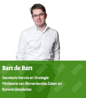 Ministerie in Den Haag Van Bart op een