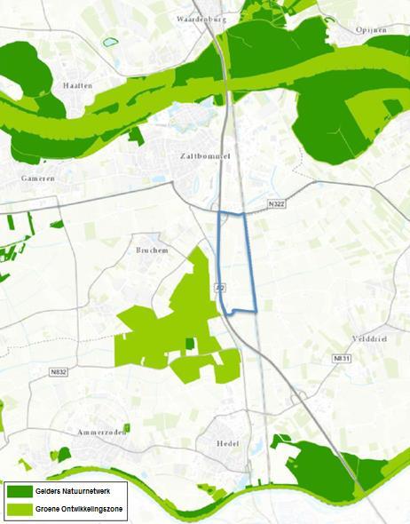 78 Gelders Natuurnetwerk en Groene Ontwikkelingszone Het plangebied ligt niet binnen het Gelders Natuurnetwerk (GNN) of binnen een Groene Ontwikkelingszone (GO).